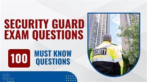 how hard is the security guard test|security guard exam questions and answers.